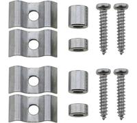 2 Sets Guitar Replacement Genuine Part Silver Guitar String Tree String Retainer Guide Guitar String Buckle Suitable for Fender ST and SQ Series Electric Guitar