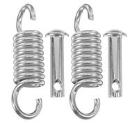 2 Sets Hammock Spring Suspension Hooks Heavy Duty Hardened Galvanized Steel Extension Spring for Garden Swing Hammock Hanging Chair Punch Bag