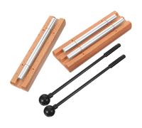 2 Sets Hand Chimes Wooden Percussion Instruments with Mallet for Meditation Mindfulness Classroom Use and Live Concerts Bright Tones Captivating Sound