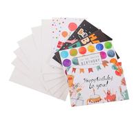 2 Sets Happy Birthday Greeting Cards with Envelopes, Paper | Ready to Mail, Lightweight Portable Set, for Party Invites, Teachers, Friends and Family
