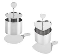 2 Sets Heart Cookie Cutters, Shaped Stainless Steel Baking Tools