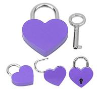 2 Sets Heart Shape Lock,Mini Heart Shape Padlocks,Small Locks with Keys,30x39mm/1.2 x 1.5inch
