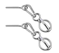 2 Sets Horse Tie Ring, Horse Tack And Supplies Horse Training Equipment Safe Horse Accessories With Eye Bolt, Tie Rings