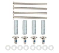 2 Sets Inline Skate Axle Spacer Screw Replacement Set Silver Metal
