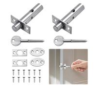 2 Sets Internal Dead Bolts with Keys - Anti-Theft Door Lock Security System for Ultimate Home and Workplace Protection