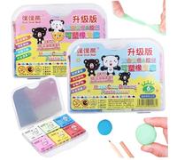 2 Sets Kneaded Eraser with 12Pcs Eraser Putty Soft Rubber Kneadable Eraser Colorful Kneaded Erasers for Artists Drawing Brighten Your Sketches and Drawings Kneadable Eraser Art Erasers for Drawing Era