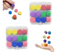 2 Sets Korean Traditional Play Game Set, 24 Pcs Korean Folk Game Set, Mini game Grasping Classic Hand Eye Coordination Fun Six Stones Grasping Stones game for Children and Adults, Educational Toy