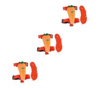 2 Sets Leash No- Vest Cat Traction Puppy Cat Chest Strap Summer Tank Top Jogging Suit Bunny Jacket Cat Doggie Seat Belts (Red 11X11X4CMx3pcs)