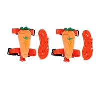 2 Sets Leash No- Vest Cat Traction Puppy Cat Chest Strap Summer Tank Top Jogging Suit Bunny Jacket Cat Doggie Seat Belts (Red 11X11X4CMx2pcs)