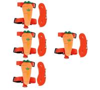 2 Sets Leash No- Vest Cat Traction Puppy Cat Chest Strap Summer Tank Top Jogging Suit Bunny Jacket Cat Doggie Seat Belts (Red 11X11X4CMx4pcs)