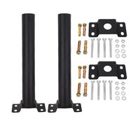 2 Sets Light Pole Mount Alloy Steel Adjustable Angle Multifunctional Solar Lighting Mounting Bracket for Barn Light