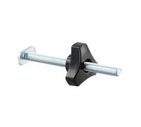 2 Sets M8 T-Track Bolts and Knobs for Woodworking Jigs - T-Slot Clamp Accessories, Quick-Acting Hold-Down Fasteners, Plastic & Metal Construction