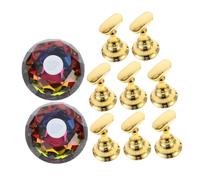 2 Sets Magnetic Nail Holder for Nail Tips Display Stand DIY | Plastic and Crystal Build, Portable Magnetic Connection System, Beginner-friendly Helper for Seasonal Sample Display