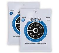 2 Sets - Martin M150 80/20 Bronze Acoustic Guitar Strings - Medium - 013: 056 - -
