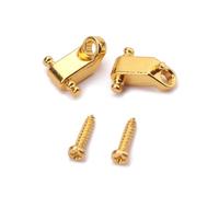 2 Sets Metal Roller String Tree Headstock Upgrade | Golden Finish, Reduces Friction and String Stress, Repair Shop Use, with Screw Included
