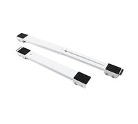 2 Sets Mobile Roller Holder, Furniture, Raised Base, Movable Wheels Fridge, Washing Machine (White)