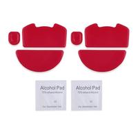 2 Sets Mouse Foot Stickers & Mouse Feet & Mice Feet & mouseskates Replacement for Razer Viper v3pro Wireless Gaming Mouse (red)