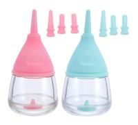 2 Sets Nursing Bottle Kits for Puppies and Newborn Kittens, Silicone | Lightweight Portable Set, Easy Suction Structure, Simple Use at Home, for New PET Owners