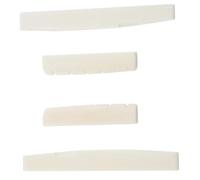 2 Sets Of 4pcs 6 String Acoustic Guitar Bone Bridge Saddle And Nut Made Of Bone Porosity Is Minimal Guitar Nut Pre-Slotted