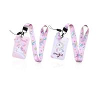 2 Sets of Cute Card Sets, Lanyard, Dream Horse Shape, Neck-Mounted Id Protection, General Accessories for Student Buses, Fun Office Decoration Items.