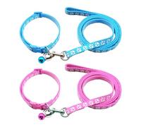 2 Sets of Dog Collar Ropes, Pet Leashes, Pet Accessories, Adjustable Leashes, Suitable for Small Dogs and Medium-Sized Dogs
