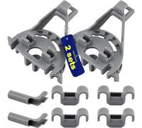 2 Sets of Fixing Bearings for Dishwasher Basket with the Original Code 00428344 428344 Suitable for Bosch for Gorenje for Siemens for Balay for Constructa for Neff - Warranty 10 Years - MONTERAL