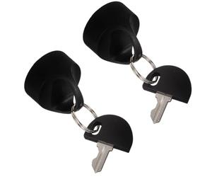 2 Sets of Replacement Easy Pull Keys for Pride Mobility Scooters - Compatible with Pride, Victory, Go-Go Scooters - Anti-Theft Keys with Deluxe Finger Ring Design