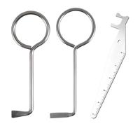 2 Sets of Wrench Tools, 1 Piece of Bar Tool, Multi-Purpose Lock-Opening Tool, Portable Door-Picking Tool, Fire-Fighting Supplies.