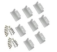2 Sets of ZONADAH Solar Panel Z Type Fixing Mounting Brackets Kit with Mounting Accessories Aluminum Alloy for Motorhome Caravans Yacht Sheds Home Roof Installaions