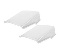 2 Sets Outdoor Camera Cover White Plastic Rain Shade for Outdoor Use | Universal Fit for Camera and Lens, Protects from Sunlight, Overheating, and Dust, 2 Pack Set