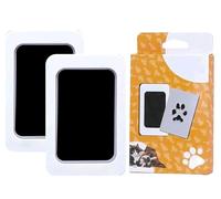 2 Sets Pet Paw Print Kit for Dogs and Cats, Ink Pad for Paw Prints 2 Ink Pads, Pet Dog Paw Print Kit With Printed Cards, Pet Ink Pad Paw Print, Dog and Cat Paw Print Kit