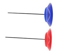 2 Sets Plastic Juggling Plates with Sticks Circus Performance Props