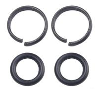 2 Sets Pneumatic Wrench Retainer For Ring Kit with O-For Ring for 3/8" 1/2" Square Drive, Compatible with For Craftsman For IR Air For Impact Tools, Metal Socket Clip Replacement Parts(1/2)
