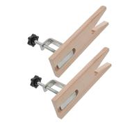 2 Sets Portable Table Clamp Vise Jewelry Making and Repair | Iron and Wood Construction, Fast Setup and Release, No Bench Damage, Adaptable Accessory for Craftsmen