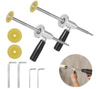 2 Sets PVC Pipe Inside Cutters, Including 7" Adjustable Cutting Depth Handle and Rhinestone Grinding Wheel, Fit 1-1/2" to 8" PVC Pipes, Pipe Cutter Tools