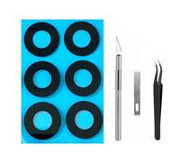 2 Sets Rear Camera Lens Glass Back Lens Glass Replacement for Samsung Galaxy S25 FE SM-S731, with Repair Tool kit