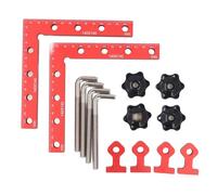 2 Sets Right Angle Cabinet Clamp 90 Degree Locating Square Woodworking L Shaped Fixture for Furniture Making 140x140mm