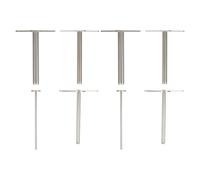 2 Sets Rubber Stopper Punch Manual Lab Tool for School Teaching | Metal and Rubber Build, Long Handle T-handle Grip, Silver Finish, Card Punch for Glass Tubing