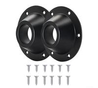 2 Sets RV Table Base Mounts with Flush Mount Flanges and Aluminum Pedestals, 6.5in OD 2.25in ID, Rust-Resistant Chrome Finish Table Leg Supports,