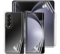2 Sets Screen Protector for Samsung Galaxy Z Fold 5 7.6", Full Coverage Flexible Clear TPU Hydrogel Film, 2 Inside TPU Screen Protector + 2 Front Protective Film + 2 Back Film for Galaxy Z Fold 5
