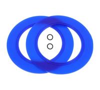 2 Sets Silicone Flush Valve Seal Ring for Toilet Leak Repair | Universal Fit, Easy Replacement, Blue Finish, for Homeowners and Handymen, Toilet Tank Servicing