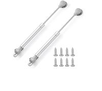 2 Sets Silver 10" Length Gas Strut, 50N/11.2 lb Hydraulic Air Prop Lift Support Cabinet Hinge Kitchen Cabinet Door Air Spring Door Impact Cabinet Hinge