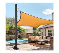 2 Sets Sun Shade Sail Pole 9.8Ft, Heavy Duty Steel Pole, Sunshade Sail Post Metal Pole Kit for Deck Playground Backyard, Outdoor Awning Canopy Support Poles, Garden String Light Pole Post