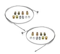 2 Sets Universal Motorcycle Emergency Brake Clutch Throttle Cable Repair Kit For Motorbike
