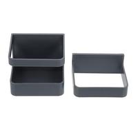2 Sets Wall Mounted Umbrella Rack Black PP with Detachable Tray | Wall Mount Umbrella Holder, Umbrella Storage Shelf, Home Use, 7.1x6.5x6.2cm, Neat Design