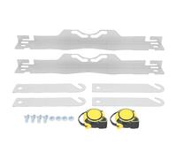 2 Sets Wheel Alignment Tool With 2 16Ft Tape Measures Silver Alloy Steel Automotive Toe Alignment Tool For Most Vehicles