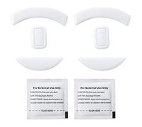 2 Sets White Rounded Curved Edges Mouse Feet Pads Skates Compatible for Razer Deathadder Elite Gaming Mouse