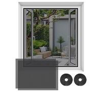 2 Sets Window Nets To Keep Bugs Out Window Fly Screen Fly Screens For Windows Mosquito Net Window 59.06x 51.18 Inch With Sticky Tape Self-Adhesive Cut-To-Size Mosquito Window Net Fine Mesh Black