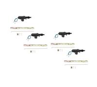 2 Sets Wire Car Door Power Central Lock Actuator Motor Replacement | 360 Degree Swivel Head, ABS Metal Build, Mounting Hardware, DIY Fit