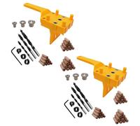 2 Sets Wood Dowel Jig Kit, 41 PCS Woodworking Drill Guide Set, 6/8/10mm, Handheld Dowelling Jig Drilling Tool for Accurate Wood Drilling Wood Drilling Set